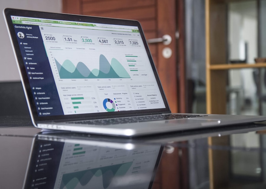 Analytics dashboard showing audience growth trends